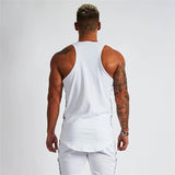 2020 cotton printed sling streetwear casual men's vest jogger brand enters men's fitness sports tops fashion fitness sportswear