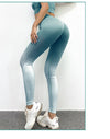 Ombre Seamless 2 Piece Set Women Suit Gym Workout Clothes Sport Bra Fitness Crop Top And Scrunch Butt Leggings Yoga Set