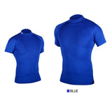 2020 fashion men's fitness sportswear brand short-sleeved men's T-shirt tops quick-drying exercise outdoor running sports T-shir